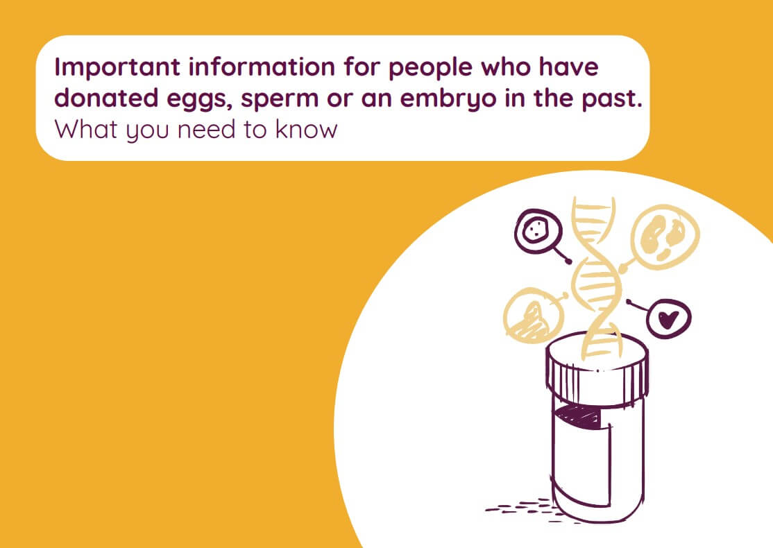 Important information for people who have donated eggs, sperm or an embryo in the past. What you need to know